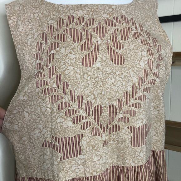 Hand-stitched Applique Americana Cottagecore Dress - Picture 2 of 8